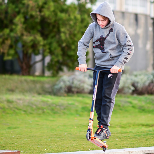 Trotinetă pentru copii cu două roți Lorelli Boxer (10390080002) 100 kg/ Blue photo 5