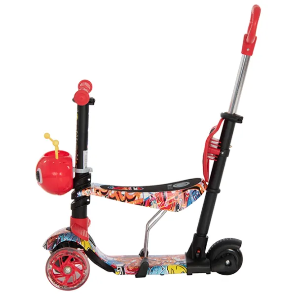 Детский трёхколёсный самокат Lorelli Smart Plus (10390030002) 20 кг/ Красный photo 2