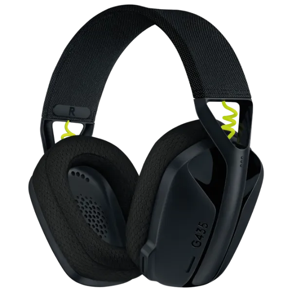 Căști Logitech G435 Yellow Black Fără fir/ Gaming photo 5