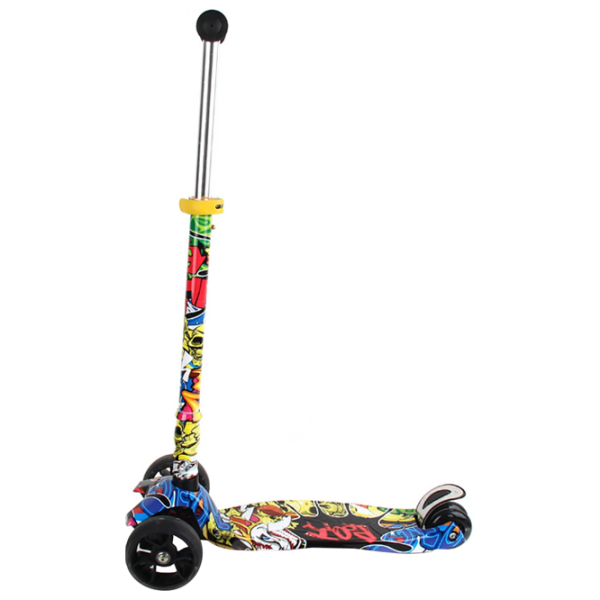 Trotinetă pentru copii cu trei roți Chipolino Croxer Evo (2600000089494) 50 kg/ Multicolor photo 2