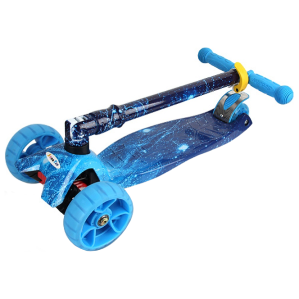 Trotinetă pentru copii cu trei roți Chipolino Croxer Evo (2600000089517) 50 kg/ Blue photo 3