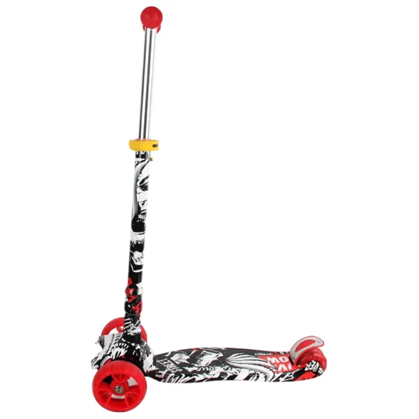 Trotinetă pentru copii cu trei roți Chipolino Croxer Evo (3800931037772) 50 kg/ Black photo 2