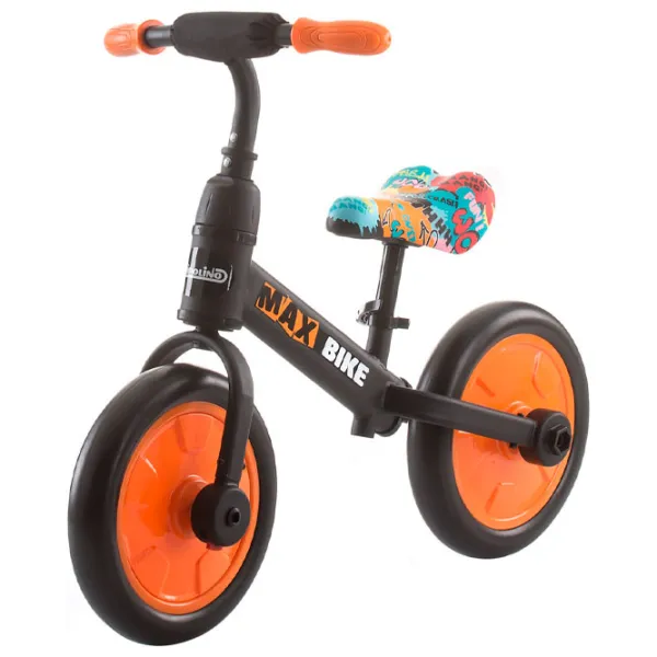 Bicicletă fără pedale Chipolino Max Bike 10" Metal/ Orange Black photo 3 Bicicletă fără pedale Chipolino Max Bike 10" Metal/ Orange Black photo 3