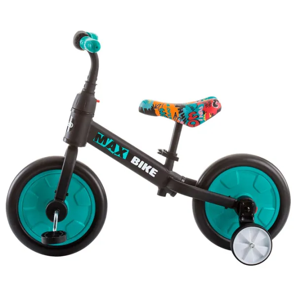 Bicicletă fără pedale Chipolino Max Bike 10" Metal/ Mint Black photo 2 Bicicletă fără pedale Chipolino Max Bike 10" Metal/ Mint Black photo 2