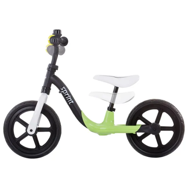 Bicicletă fără pedale Chipolino Sprint 12" Metal/ Green White photo 2 Bicicletă fără pedale Chipolino Sprint 12" Metal/ Green White photo 2
