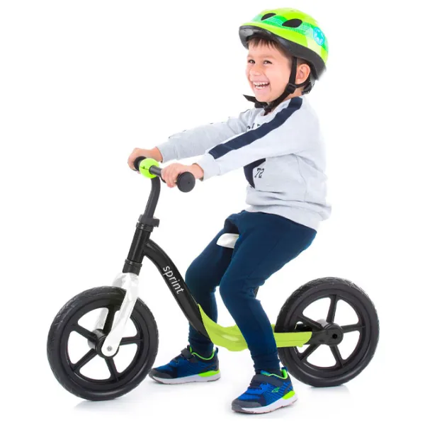 Bicicletă fără pedale Chipolino Sprint 12" Metal/ Green White photo 6 Bicicletă fără pedale Chipolino Sprint 12" Metal/ Green White photo 6