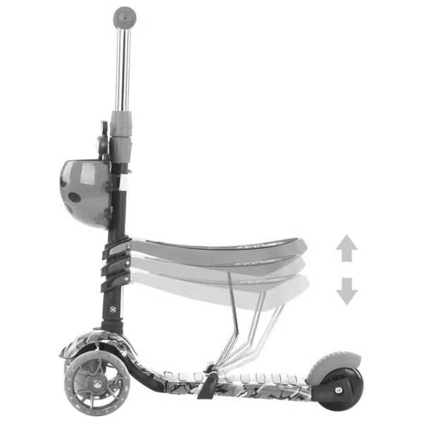 Trotinetă pentru copii cu trei roți Chipolino Kiddy Evo 2 in 1 (3800931037864) 20 kg/ Blue photo 3