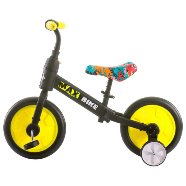 Bicicletă fără pedale Chipolino Max Bike 10" Metal/ Yellow Black photo 2 Bicicletă fără pedale Chipolino Max Bike 10" Metal/ Yellow Black photo 2