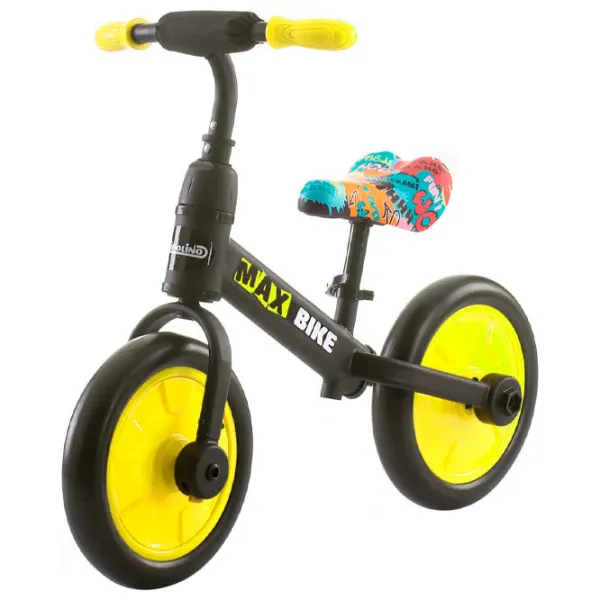 Bicicletă fără pedale Chipolino Max Bike 10" Metal/ Yellow Black photo 3 Bicicletă fără pedale Chipolino Max Bike 10" Metal/ Yellow Black photo 3