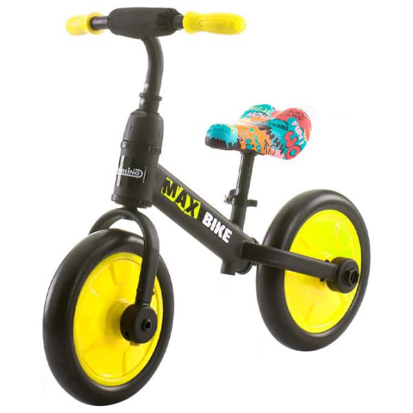 Bicicletă fără pedale Chipolino Max Bike 10" Metal/ Yellow Black photo 3 Bicicletă fără pedale Chipolino Max Bike 10" Metal/ Yellow Black photo 3