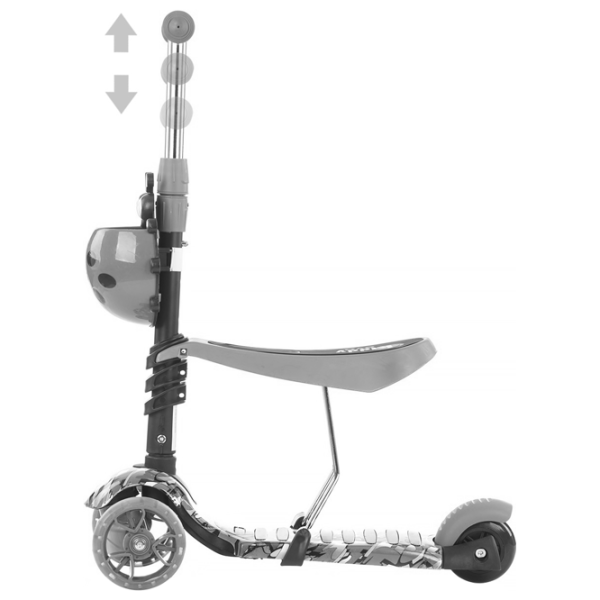 Trotinetă pentru copii cu trei roți Chipolino Kiddy Evo 2 in 1 (3800931044657) 20 kg/ Violet photo 4