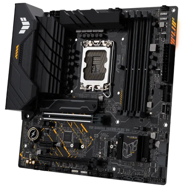 Материнская плата Asus TUF GAMING B660M-PLUS D4 mATX/ Intel B660 photo 3 Материнская плата Asus TUF GAMING B660M-PLUS D4 mATX/ Intel B660 photo 3