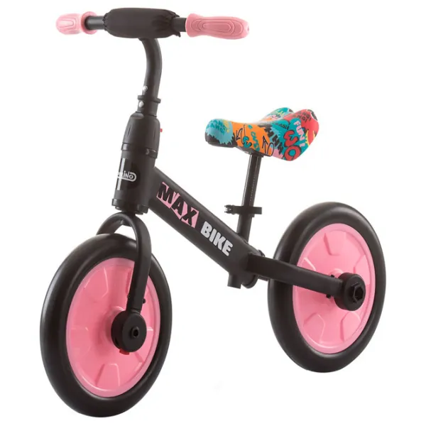 Bicicletă fără pedale Chipolino Max Bike 10" Metal/ Pink Black photo 3 Bicicletă fără pedale Chipolino Max Bike 10" Metal/ Pink Black photo 3