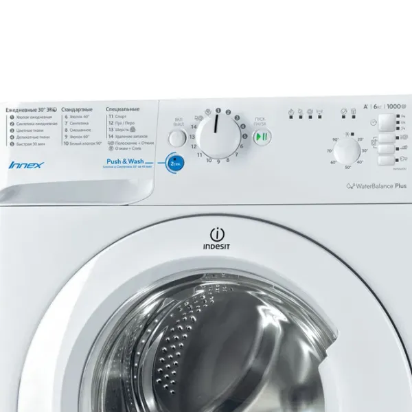 Mașină de spălat Indesit BWSB 61051 6 kg / 1000 rpm / White photo 3