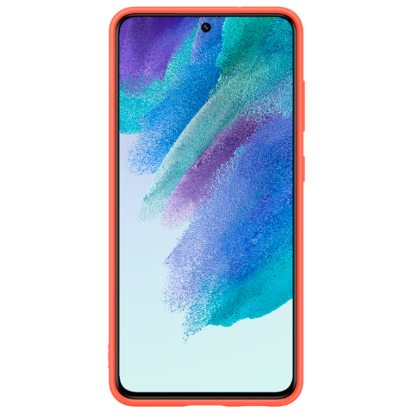 Husă pentru smartphone Samsung Galaxy S21 FE Samsung/ Back/ Silicon/ Coral Red photo 2