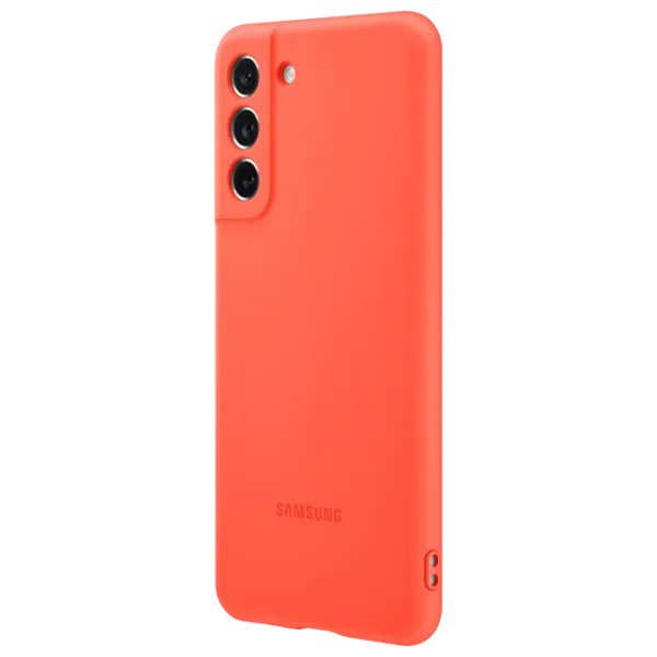 Husă pentru smartphone Samsung Galaxy S21 FE Samsung/ Back/ Silicon/ Coral Red photo 3