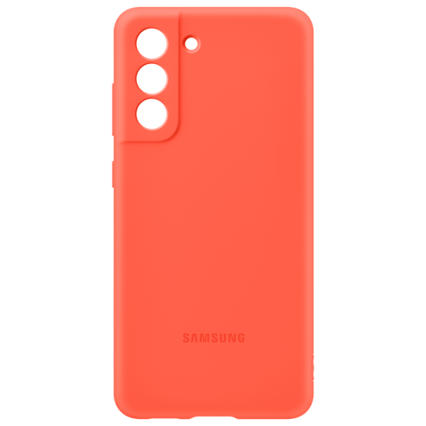 Husă pentru smartphone Samsung Galaxy S21 FE Samsung/ Back/ Silicon/ Coral Red photo 4