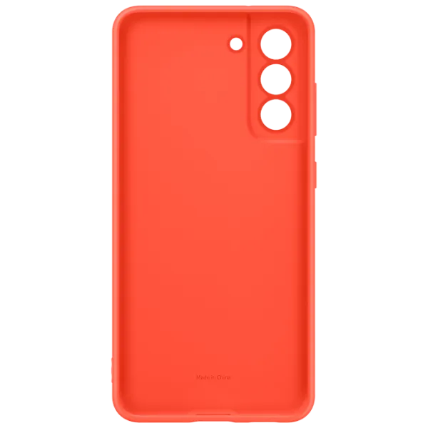 Husă pentru smartphone Samsung Galaxy S21 FE Samsung/ Back/ Silicon/ Coral Red photo 5