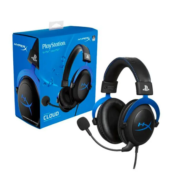 Наушники HyperX Cloud Синий Черный Проводная/ Игровой photo 6