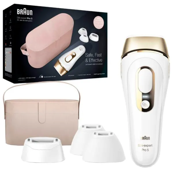 Эпилятор Braun PL5347 Silk-expert Pro 5 Сухая/ Золотой Белый photo 3