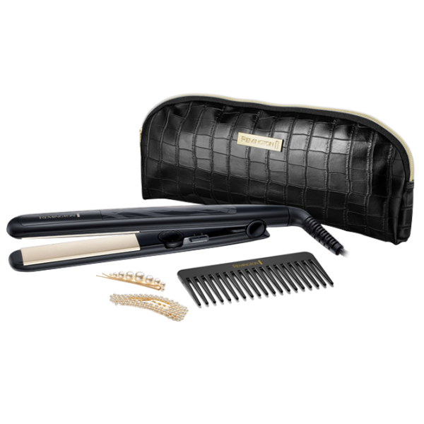 Placă de îndreptat părul Remington S3505 43 W/ Gold Black photo 4