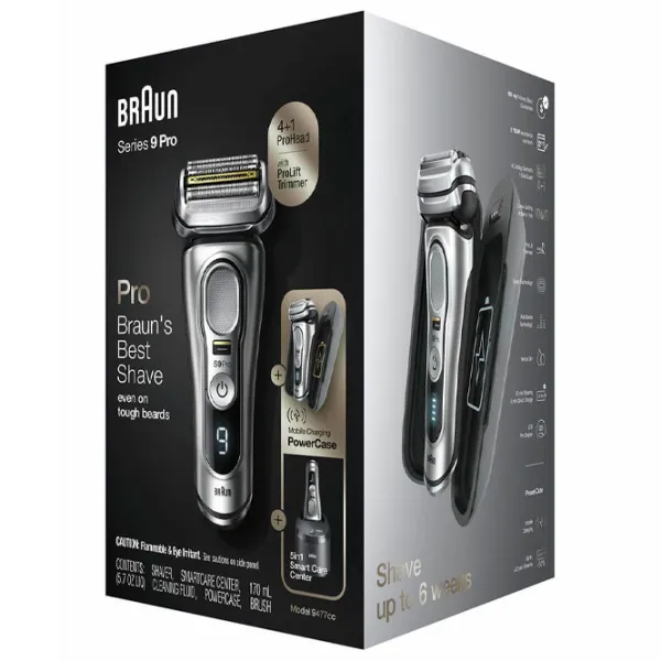Бритва электрическая Braun Series 9 9477cc Серебряный Черный  photo 4