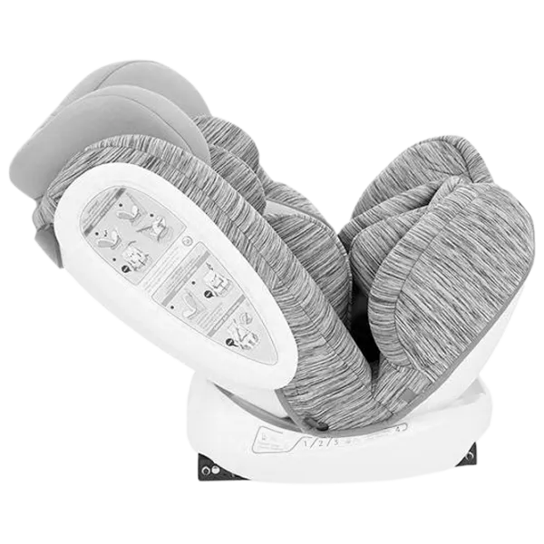 Детское автокресло Kikka Boo 4 Fix Double  0 месяцев - 12 лет / 36 кг / Светло Серый photo 5