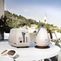 Ceainic electric DeLonghi KBOV2001 BG 1.7l / Ascuns / Beige photo 5