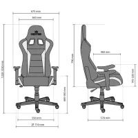 Scaun Gaming Nowy Styl Hexter MX R1D line Black Red photo 8