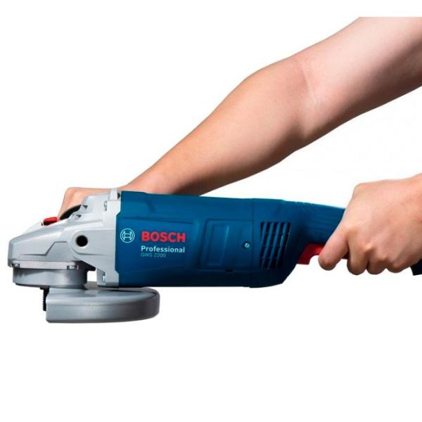 Шлифовальная машина Bosch GWS 2200 Угловая/ 2200 Вт/ Синий photo 5