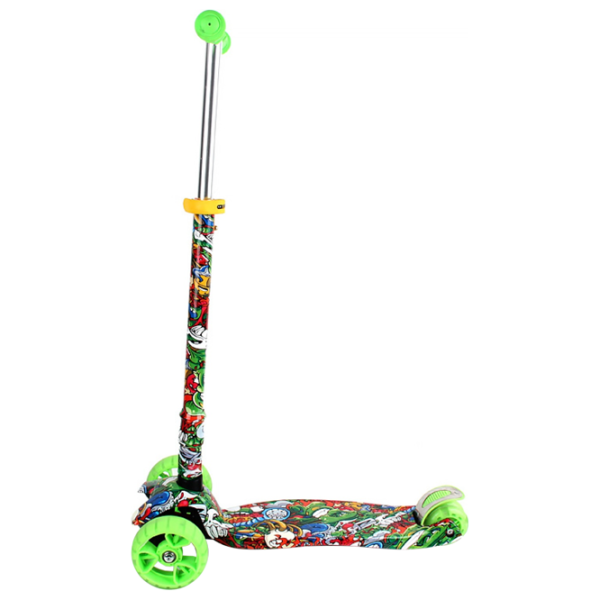 Trotinetă pentru copii cu trei roți Chipolino Croxer Evo (3800931037789) 50 kg/ Green photo 2