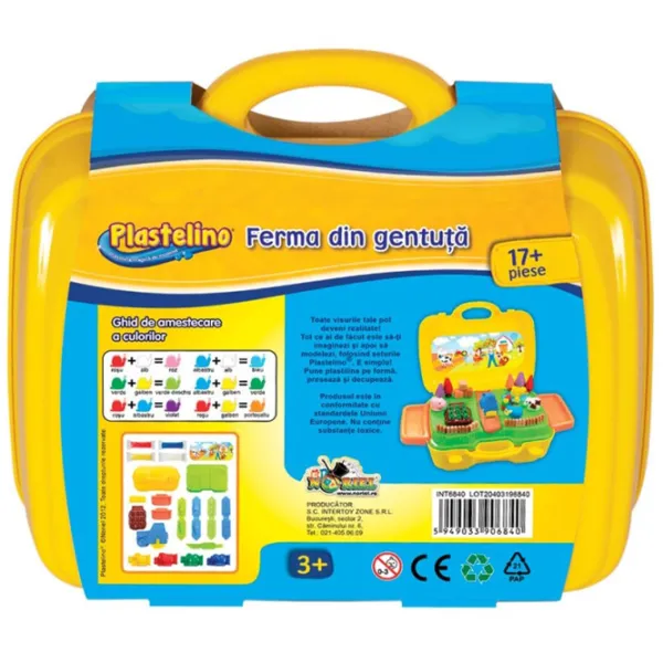 Set de creație Noriel Plastelino Ferma din gentuța INT6840 3+/ Multicolor photo 3 Set de creație Noriel Plastelino Ferma din gentuța INT6840 3+/ Multicolor photo 3