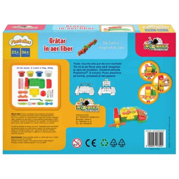 Set de creație Noriel Plastelino Grătar in aer liber INT3541 3+/ Multicolor photo 3 Set de creație Noriel Plastelino Grătar in aer liber INT3541 3+/ Multicolor photo 3