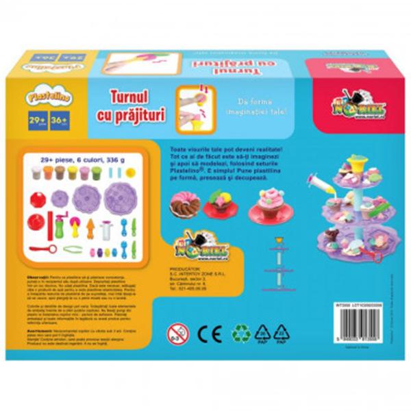 Set de creație Noriel Plastelino Turnul cu prăjituri INT3558 3+/ Multicolor photo 3 Set de creație Noriel Plastelino Turnul cu prăjituri INT3558 3+/ Multicolor photo 3
