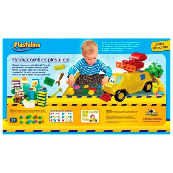 Set de creație Noriel Plastelino Excavatorul de plastilină INT3535 3+/ Multicolor photo 5 Set de creație Noriel Plastelino Excavatorul de plastilină INT3535 3+/ Multicolor photo 5