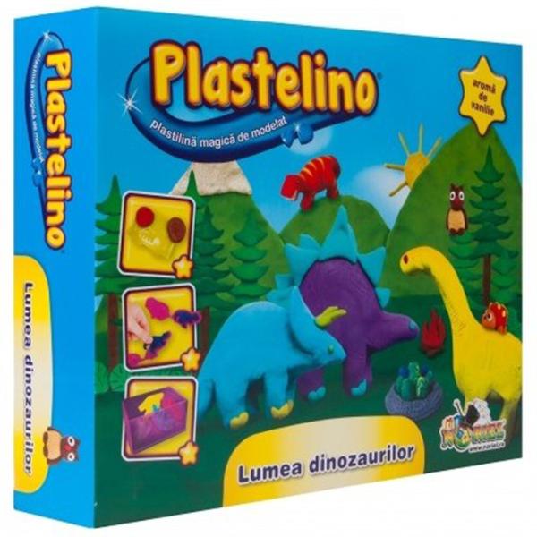 Set de creație Noriel Plastelino Lumea dinozaurilor NOR0309 3+/ Multicolor photo 2 Set de creație Noriel Plastelino Lumea dinozaurilor NOR0309 3+/ Multicolor photo 2