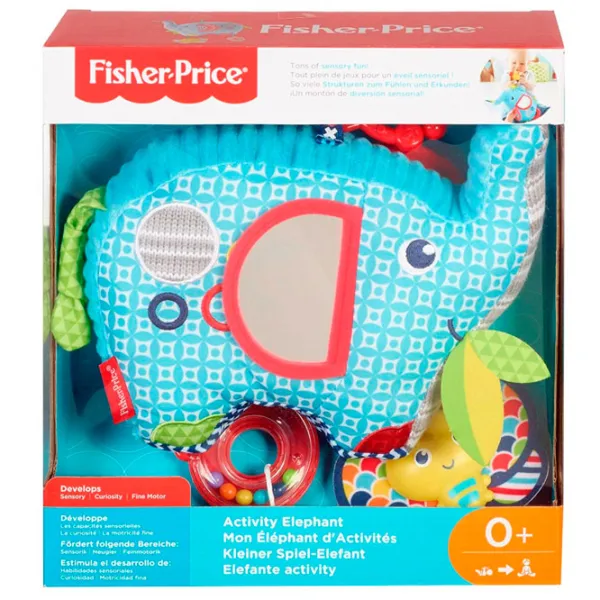 Мягкая игрушка Mattel Погремушка Слон 0+/ Разноцветный photo 4