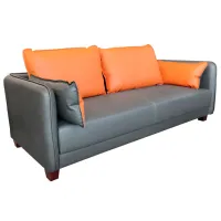 Canapea DecoPrim W1203 (0001937) Piele artificială/ Gray photo 2