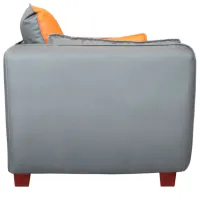 Canapea DecoPrim W1203 (0001937) Piele artificială/ Gray photo 3