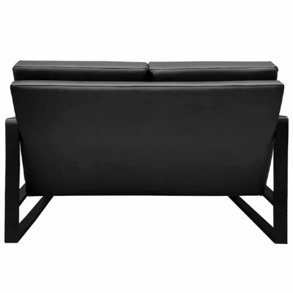Canapea DecoPrim York (0001891) Piele artificială/ Black photo 2