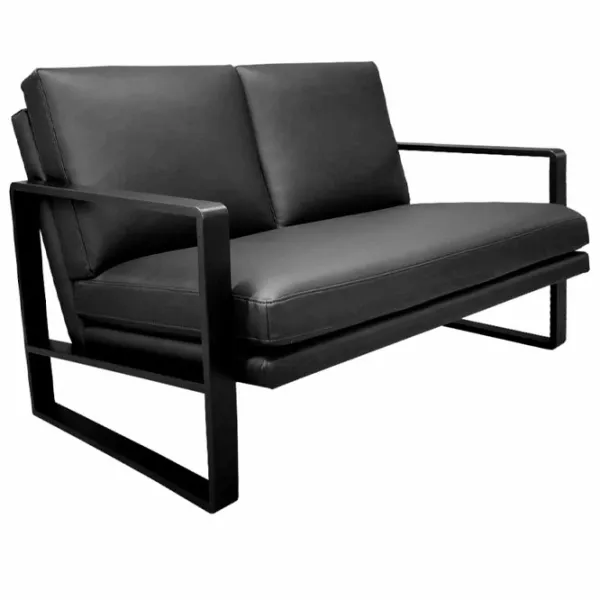 Canapea DecoPrim York (0001891) Piele artificială/ Black photo 3