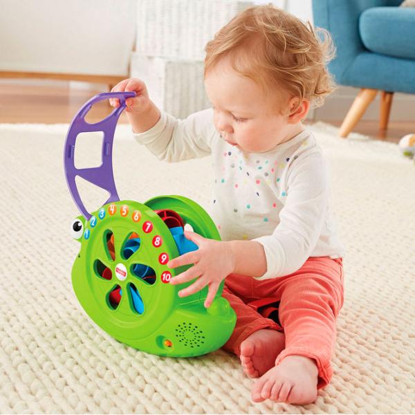 Интерактивная игрушка Mattel Sound Sort Snail 0.6+/ Зелёный photo 5 Интерактивная игрушка Mattel Sound Sort Snail 0.6+/ Зелёный photo 5