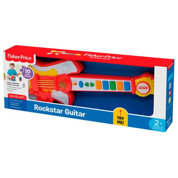 Музыкальная игрушка Mattel Гитара RockStar 2+/ Разноцветный photo 2 Музыкальная игрушка Mattel Гитара RockStar 2+/ Разноцветный photo 2