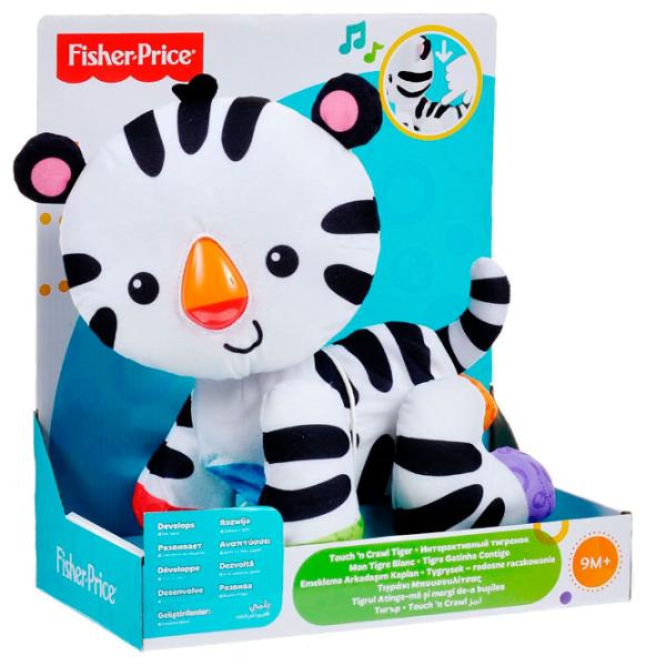 Мягкая игрушка Mattel Музыкальная Игрушка Тигр 0.6+/ Белый/ Чёрный photo 2