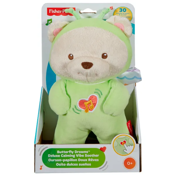 Мягкая игрушка Fisher Price Плюшевый мишка Cладких Снов DFP20 FP 0.6+/ Зелёный photo 5