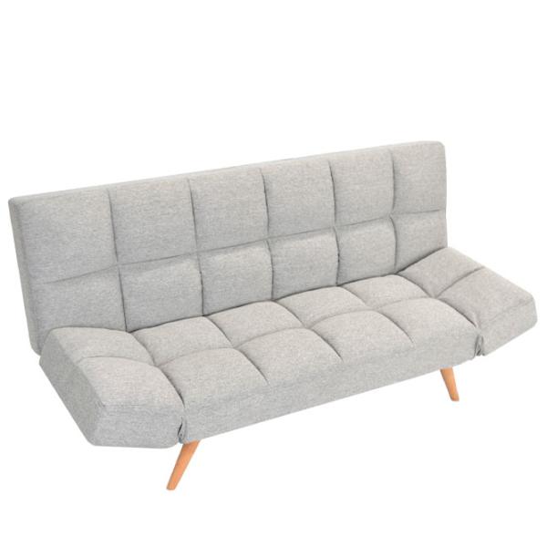Canapea DecoPrim LM-58 Stofă/ Light Gray photo 3