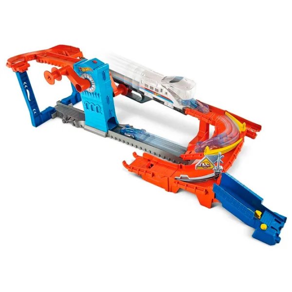 Pistă auto Hot Wheels Stunt Train Express GRW38 Multicolor photo 3 Pistă auto Hot Wheels Stunt Train Express GRW38 Multicolor photo 3