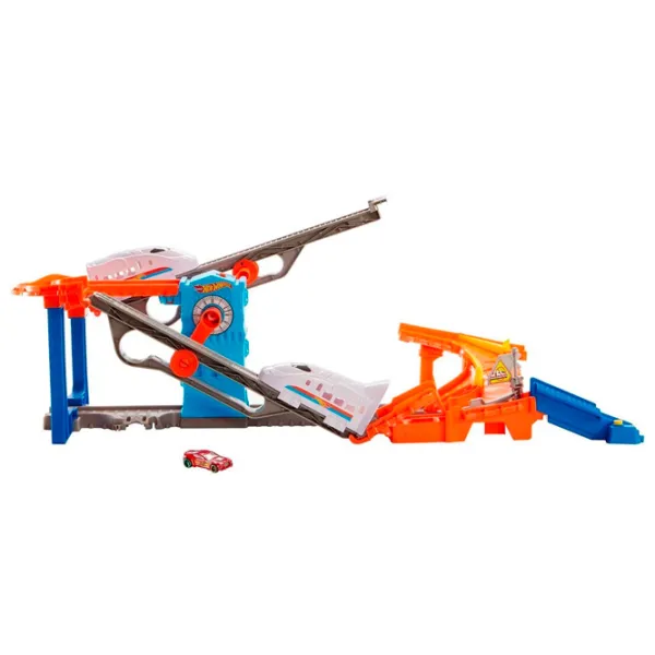 Pistă auto Hot Wheels Stunt Train Express GRW38 Multicolor photo 5 Pistă auto Hot Wheels Stunt Train Express GRW38 Multicolor photo 5