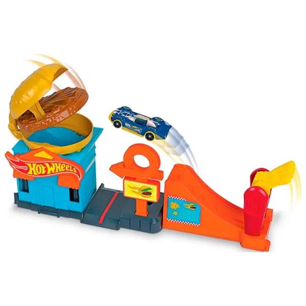 Авто-треки Hot Wheels Downtown Burger Dash GJK73 Разноцветный photo 2