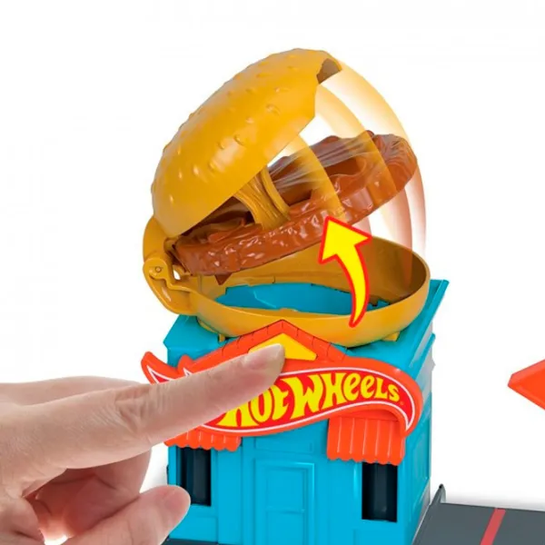 Авто-треки Hot Wheels Downtown Burger Dash GJK73 Разноцветный photo 3